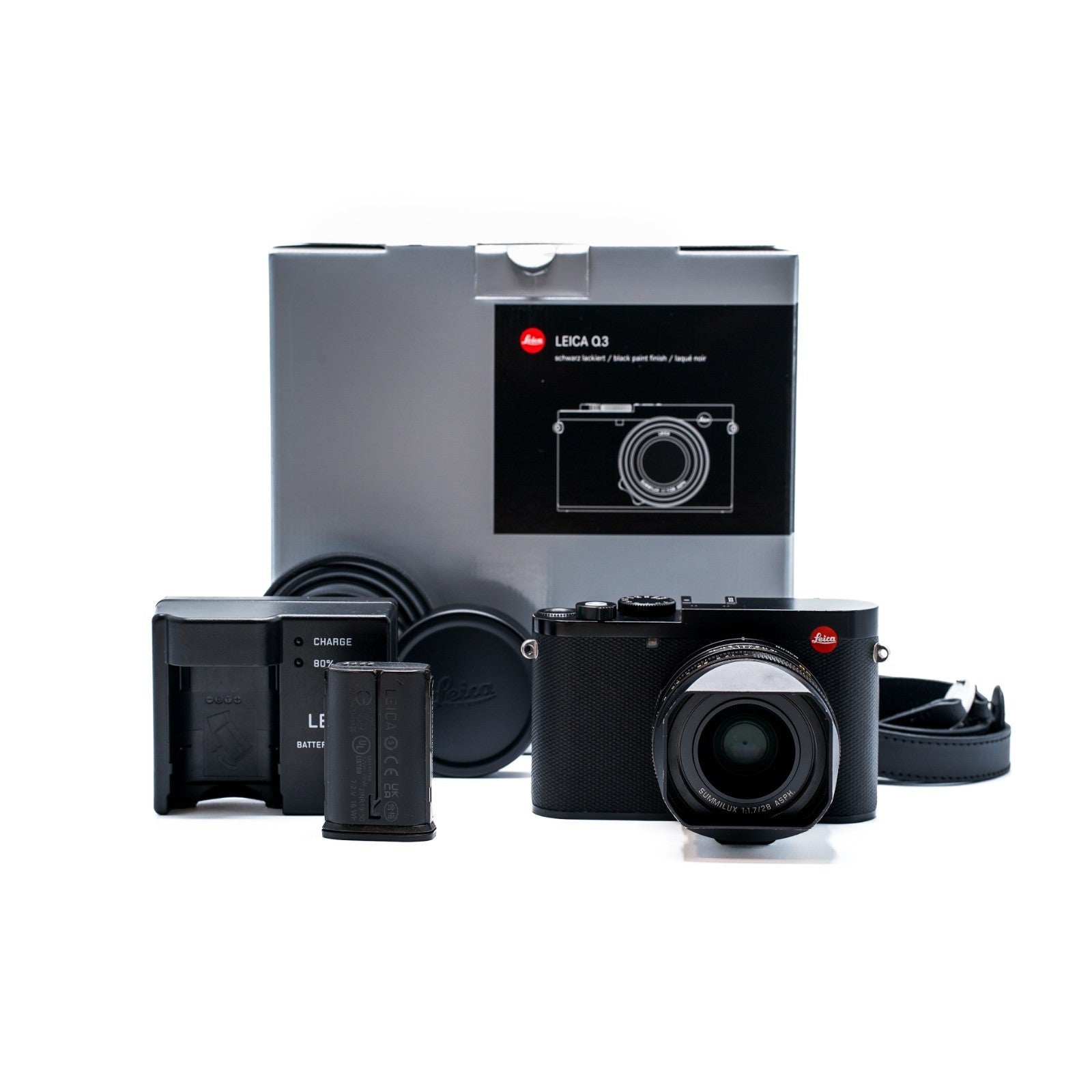 Leica Q3 60 MP Digital Camera - Black